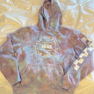 Cute Vans Tye Dye Hoodie Sweatshirt XL
